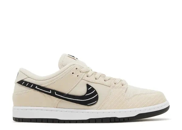 Nike SB Dunk Low Albino & Preto Side