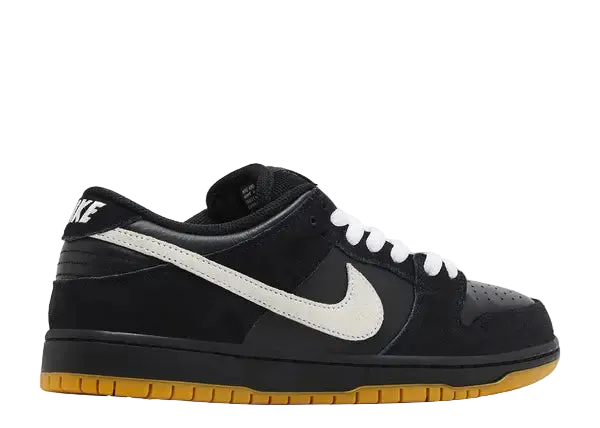 Nike SB Dunk Low Pro SB Black White Gum Back