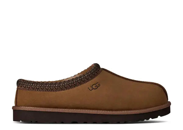 UGG Tasman II Nubuck Slipper Dark Chestnut