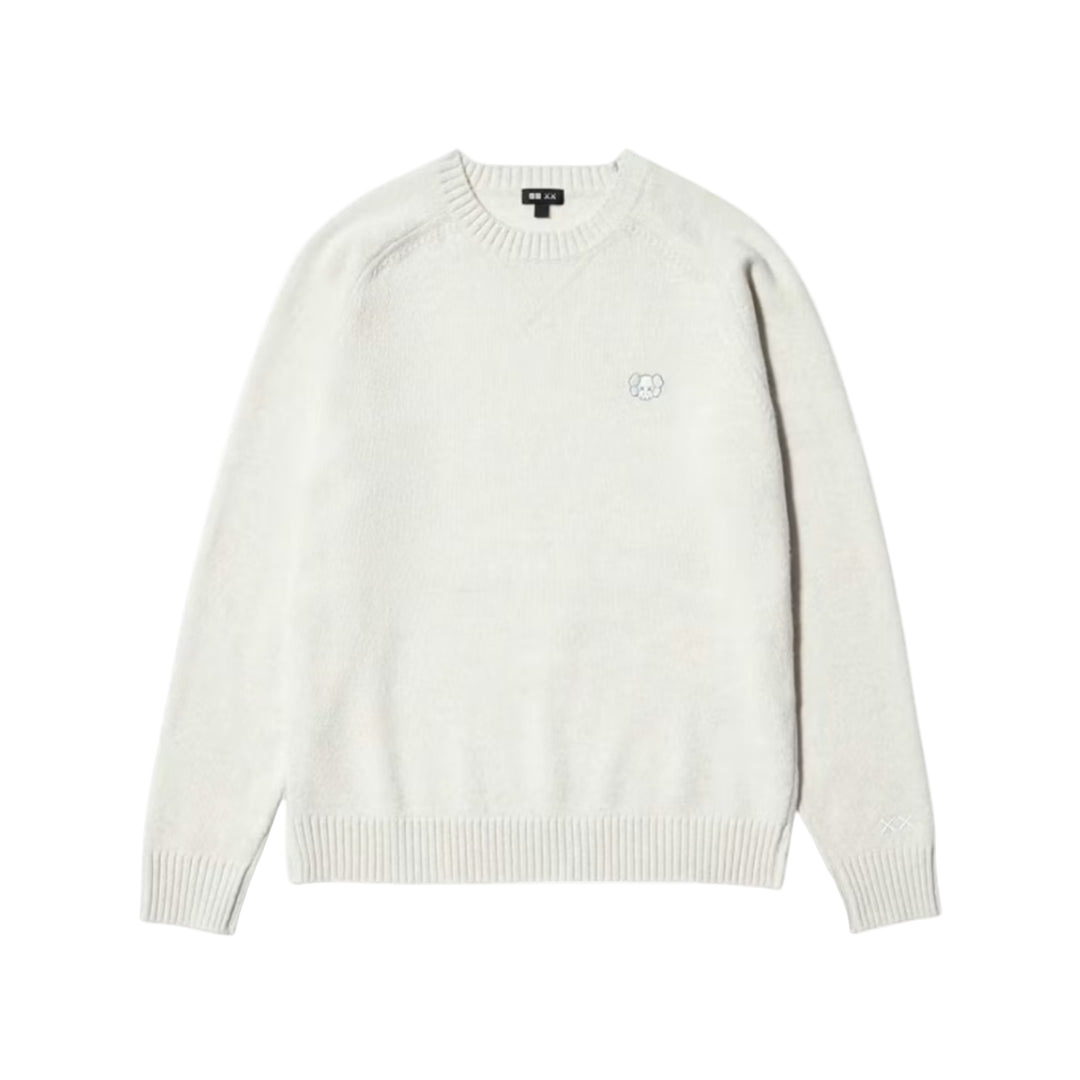 Uniqlo x KAWS Lambswool Crewneck Sweater Off White