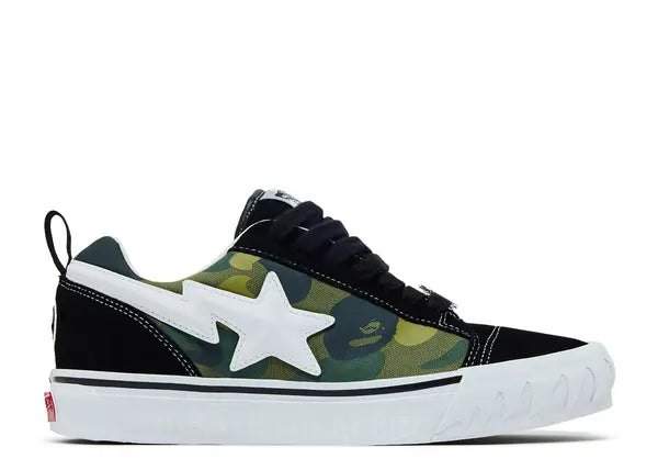 Vans Knu Skool Bape Camo Green Side