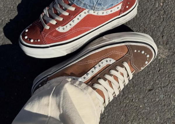 Vans LX Old Skool 36 Pearlized Pack Vintage Cocoa Brown Outfit 2