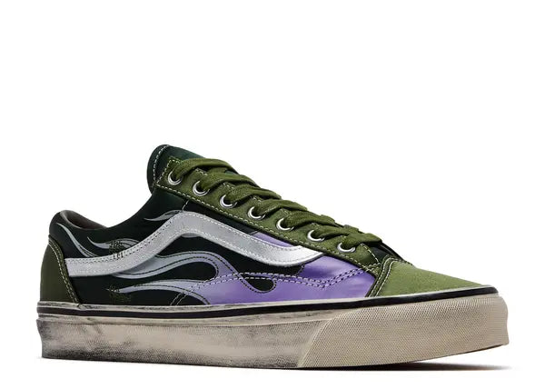 Vans LX Old Skool Archive Flame Green Front