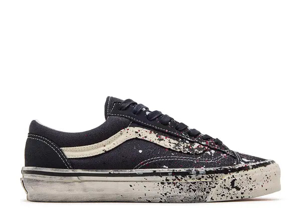 Vans Premium Old Skool 36 Paint Splatter Charcoal Grey Side