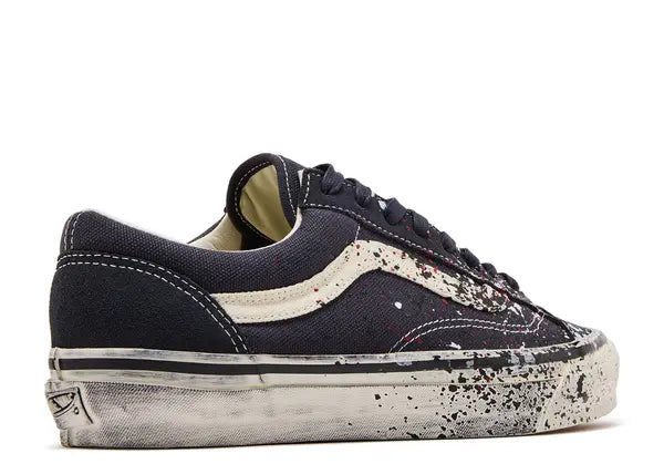 Vans Premium Old Skool 36 Paint Splatter Charcoal Grey Back