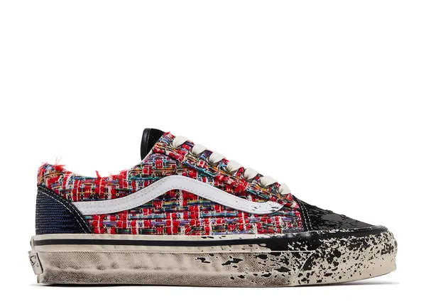 Vans Premium Old Skool Charms Red Black Side