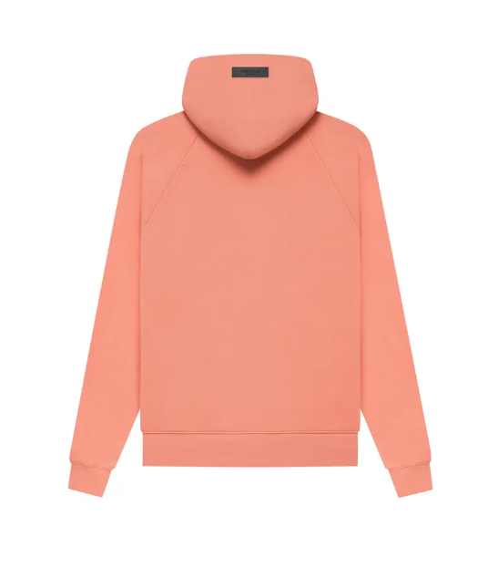Fear of God Essentials Hoodie Coral Back