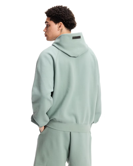 Fear of God Essentials Hoodie Sycamore Outfit Back