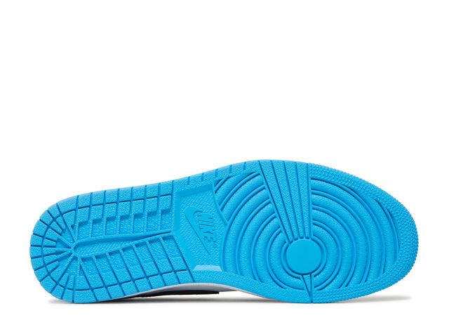 Jordan 1 Low OG Black Dark Powder Blue Bottom